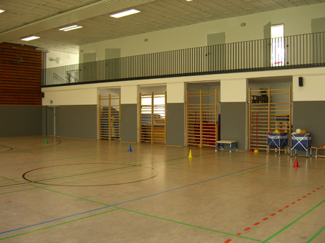 die turnhalle von innen